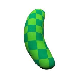 Baby Einstein Checkered Green Bean Pillow